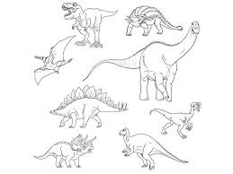 dibujo infantil de dinosaurios para