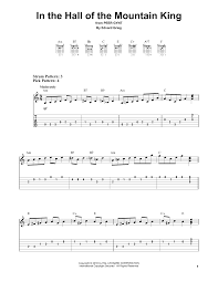 Slow down or speed up the tempo of the music to suit your level. In The Hall Of The Mountain King By Edvard Grieg Easy Guitar Tab Guitar Instructor