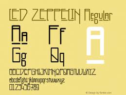 Led zeppelin font here refers to the font used in the logo of led zeppelin, which was an english rock band formed in 1968 in london, originally using the name new yardbirds. Led Zeppelin Font Family Led Zeppelin Uncategorized Typeface Fontke Com