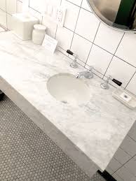 Crema marfil marble bathroom vanity with custom sink. Small Bathroom Here S How To Make It Seem Bigger Designed