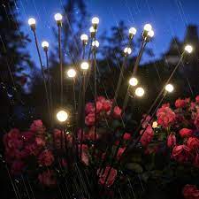 Solar Powered Firefly Lights Garden