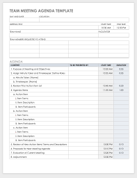 10 free meeting agenda templates for