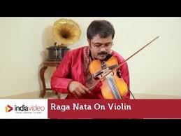 raga nata of carnatic on violin