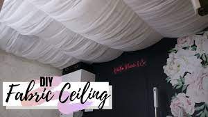 beautiful ceiling makeover diy fabric