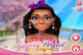 spring perfect makeup games play