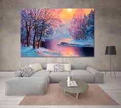 Winter Scenic Artwork Canvas Print