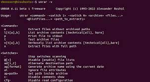 install unrar in ubuntu 22 04