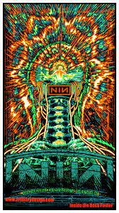 nine inch nails los angeles poster