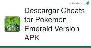 Pokemon emerald game shark codes. Cheats For Pokemon Emerald Version Apk 1 0 Juego Android Descargar