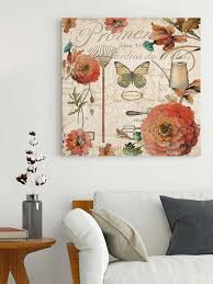 Garden Erfly Theme Canvas Painting