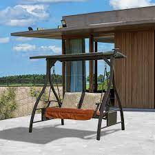 Aoolive Outdoor Patio Swing 2 Person