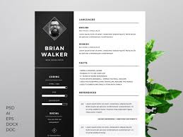 Indesign Template Resume Unique Cv Templates Free Word Attractive