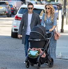 Spencer, vogue and baby too. Spencer Matthews And Vogue Williams Take Baby Son Out In Chelsea Daily Mail Online