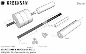 spindle drum sanders for drill