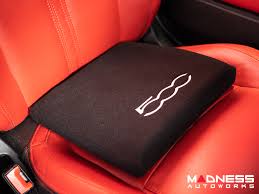 seat cushion black w fiat 500 logo