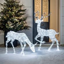 led fiber optic lighting reindeer