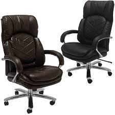 Typically featuring casters and wheels that can rotate in all directions, executive big and tall chairs add an impressive statement to any space. Big Tall Executive Leather Desk Chair Office Chairs Modern Office