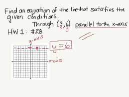 6 parallel to the x axis hw1 problem