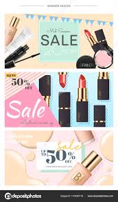 cosmetic banner design stock vector by