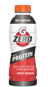 gatorade zero w protein fruit punch