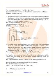 Cbse Class 10 Science Chemical