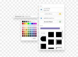 Ad Maker Interface Elements Transparent Color Chart Hd