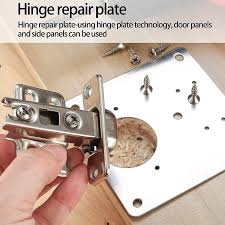 4 cabinet hinge repair plates kitchen