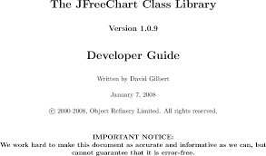 The Jfree Chart Class Library Developer Guide V1 0 9