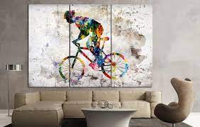 Bicycle Wall Art Sport Canvas Art