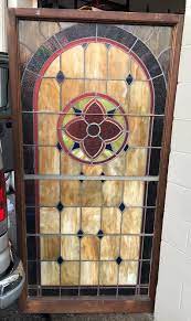 2 Antique Stained Glass Windows Perfect