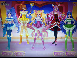 messing around with precure dress up