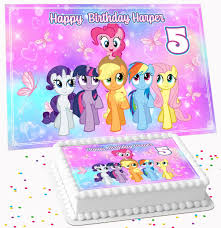 my pony mlp birthday party icing