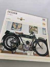 excelsior 250 villiers 2t 1924 card