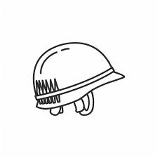 American baseball hat coloring page. Helmet Easy Army Helmet Drawing