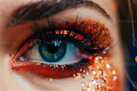 festive beautiful eye makeup with