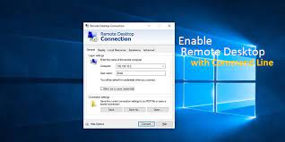 enable remote desktop using command