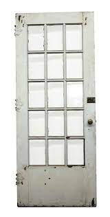 15 Beveled Glass Panel Wood French Door