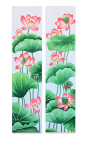 Lotus Blossom Wall Art Paintings