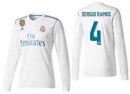 Cheer your squad to victory with an authentic real madrid jersey from soccerpro.com. Adidas Sergio Ramos Real Madrid Long Sleeve Home Jersey 2017 18 Fifa Patch 160 00 Picclick