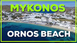MYKONOS ORNOS BEACH GREECE. Mykonos island. - YouTube