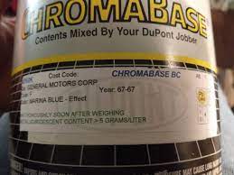 Dupont Chromabase Bc Car Paint Gm