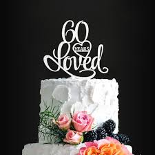 And she can do it all before. Gift Box 60th Birthday Cake Topper For 60 Wedding Anniversary Decoration Silver Wedding Cake Toppers