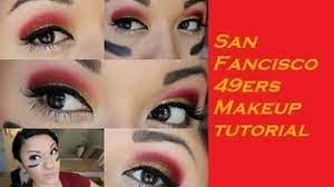 san francisco 49ers makeup tutorial