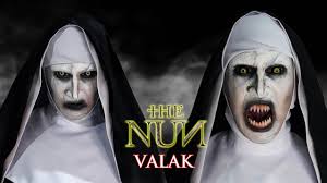 The nun/valek simply jumps out and scares people before disappearing. Valak The Nun Makeup Transformation Youtube
