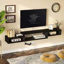 Wall Mounted Media Console With Power