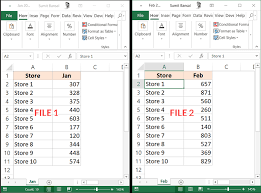 how to compare two excel sheets for