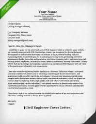 Entry Level Civil Engineer Cover Letter Example Cover