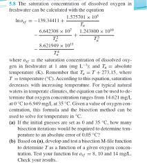 Solved 5 8 The Saturation Concentration