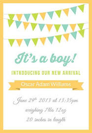 Hello Baby Boy Birth Announcement Template Free Baby