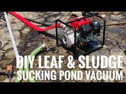 heavy duty leaf sludge pond vacuum